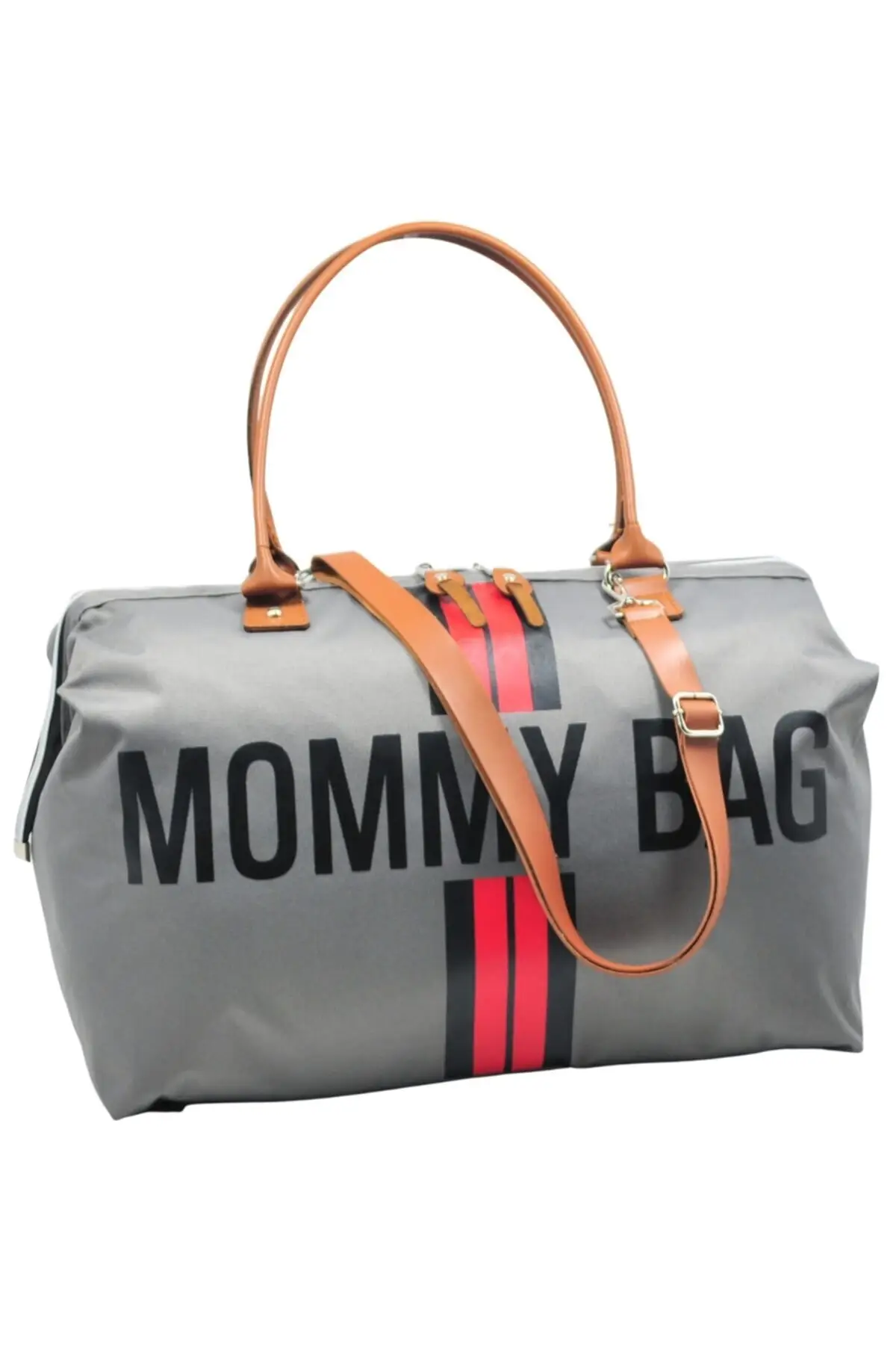 

Mommy Bag Design Striped Gray Baby Care and Toddler Bag 2022 Mommy Bag Stroller Organizer Changing Carriage Travel Backpack