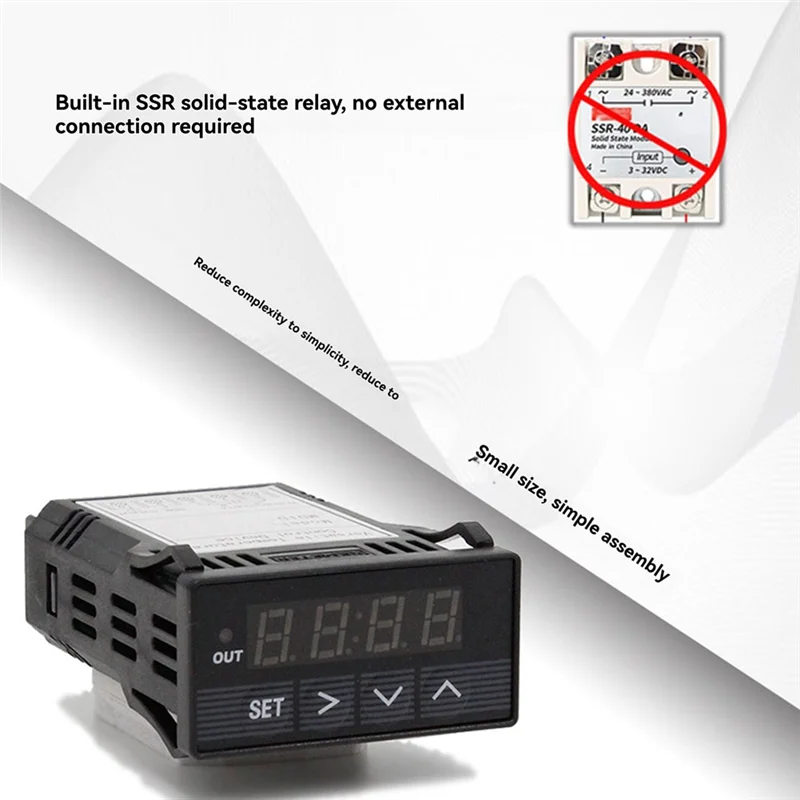 ABKO-controlador de temperatura PID inteligente programable Digital PID temperatura ENAIL caja de Control de temperatura