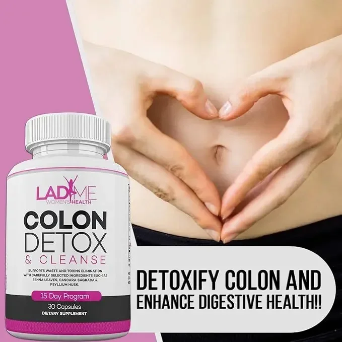 15 Day Colon Cleanser Detox Flush - Psyllium Husk, Cascara Sagrada & Senna Capsules for Intestinal & Digestive Health