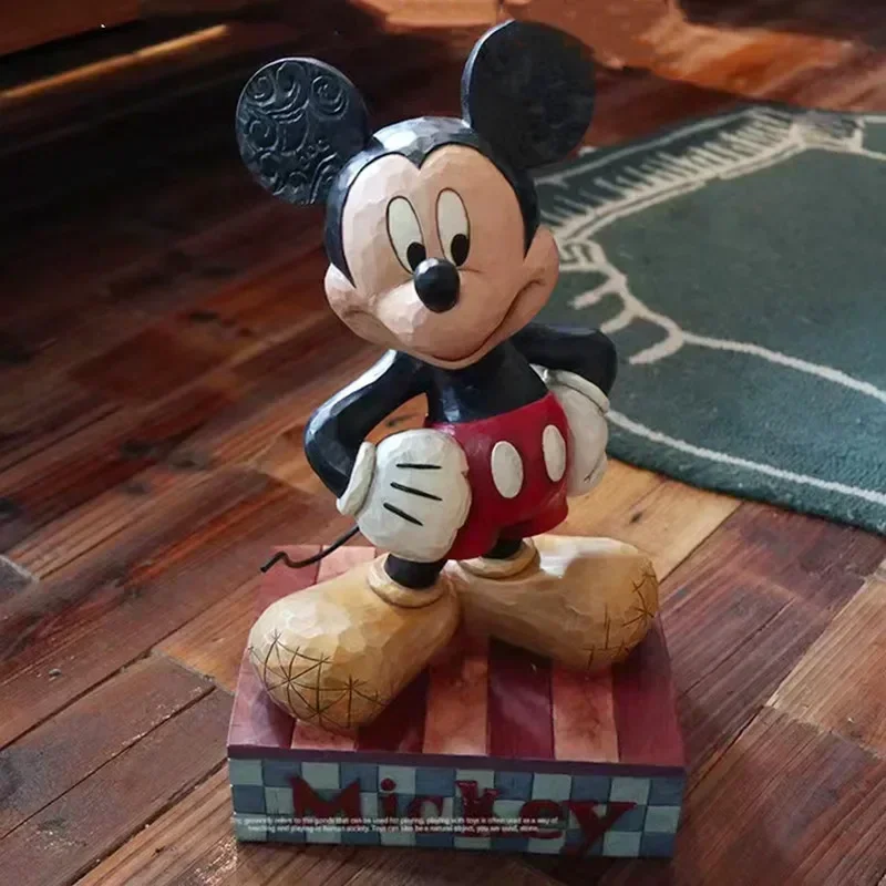 

35 см персонаж аниме Диснея Микки Маус фигурку статуя копилка искусство и ремесла модель коллекция домашний декор подарок