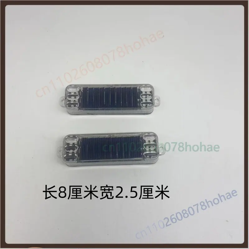 Solar LED Strobe Warning Light Waterproof Anti-rear Collision Lamp For Car Truck Motorcycle E-bike Safety Electrical Parts