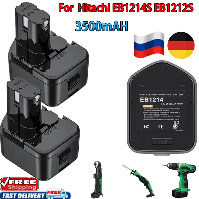 12V dla Hitachi EB1212S EB1214S 3500mAh akumulator do Hitachi wiertarka EB1220BL EB1214S WR12DMR CD4D DH15DV C5D