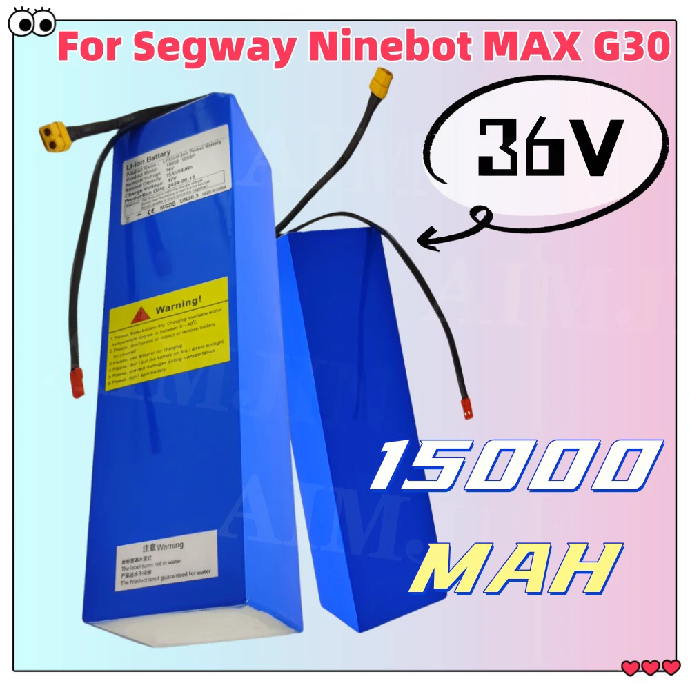 

36V 15AH/540wh 18650 Li-ion Battery Pack For Segway Ninebot MAX G30 Electric Scooter Special Battery