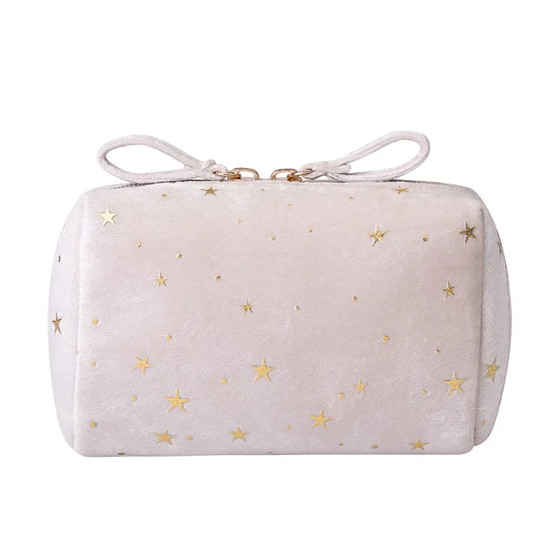 Velvet Makeup Bag Travel Cosmetic Organizer Lipstick Storage Bag Women Toiletry Beauty Make Up Case Pouch Portable Cosmetic Bag