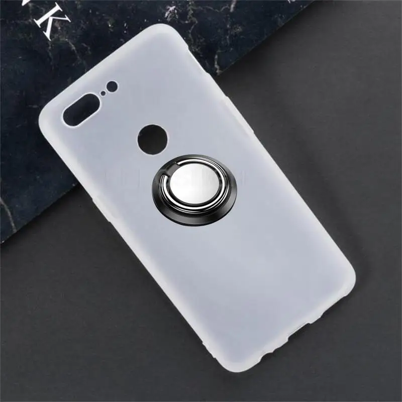 Neue Mode Volle Abdeckung Für OnePlus 5T Metall Ring Halter Magnetische TPU Zurück Telefon Fall Für OnePlus 5T 1 + 5T A5010