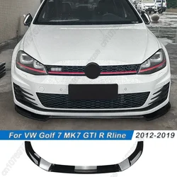 For Volkswagen Golf 7 MK7 GTI R Rline 2012-2019 Maxton Style Car Front Bumper Lip Spoiler Splitter Protector Cover Body Kits
