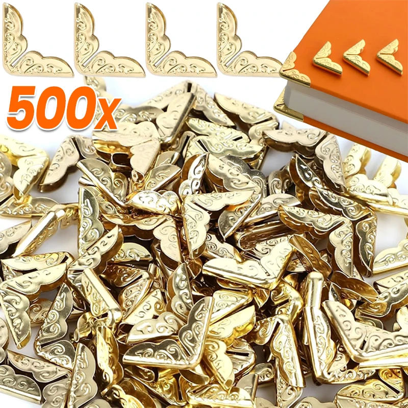 500/50x Foto-Eckenschutz für Alben, Menüs, Bücher, Ordner, Scrapbooking, Metallecken, Dekoration, Basteln, Bürobedarf