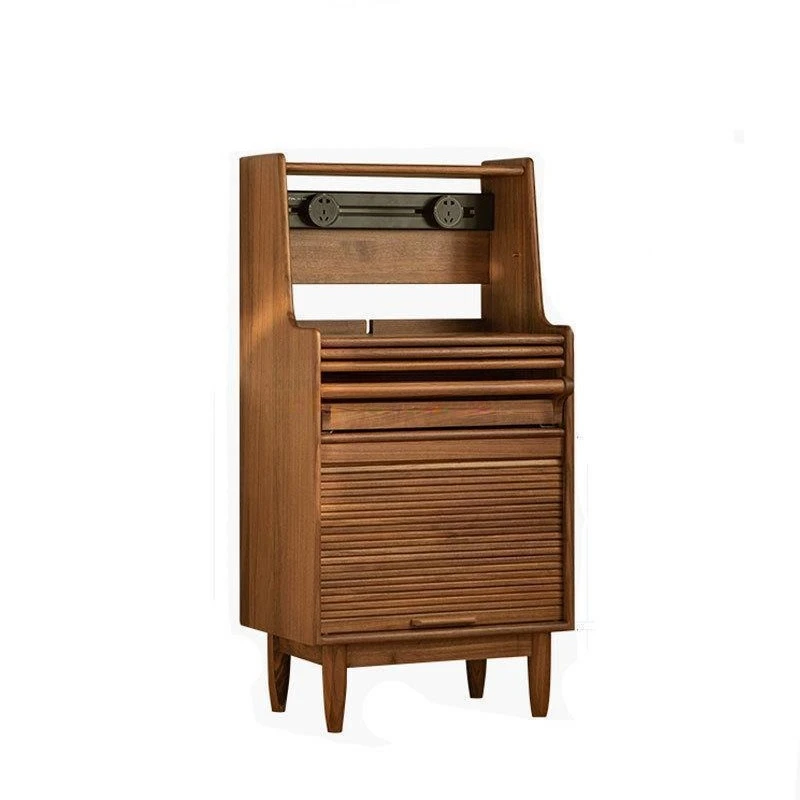 

Modern simple living room tea cabinet coffee counter solid wood storage cabinet