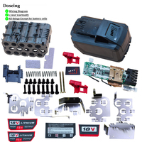 M18 15*21700 Li-ion Battery Plastic Case PCB Charging Protection Circuit Board Shell For Milwaukee 18V 12Ah Sticker Label