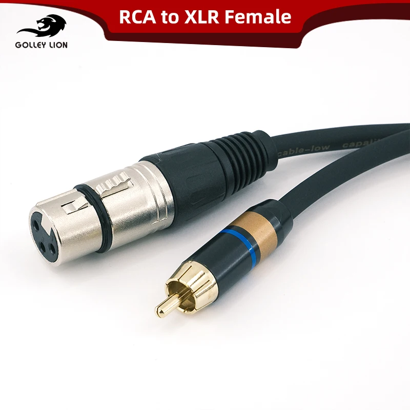 

XLR Female to RCA Male Cable Unbalanced Audio Interconnect for Mixer Audio Interface Output to Amplifier Home Theater Subwoofer