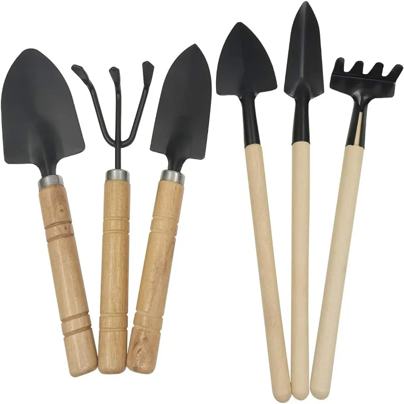 

Ideal 6-Piece Versatile Indoor Gardening Tool Set for Small and Medium Plants - Essential Care Kit with Perfect Spade, Shovel, R