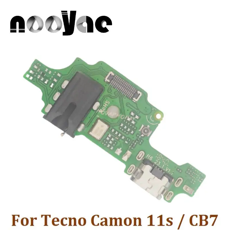 

For Tecno Camon 11s / CB7 USB Dock Charger Port Plug Headphone Audio Jack Microphone MIC Flex Cable Charging Board