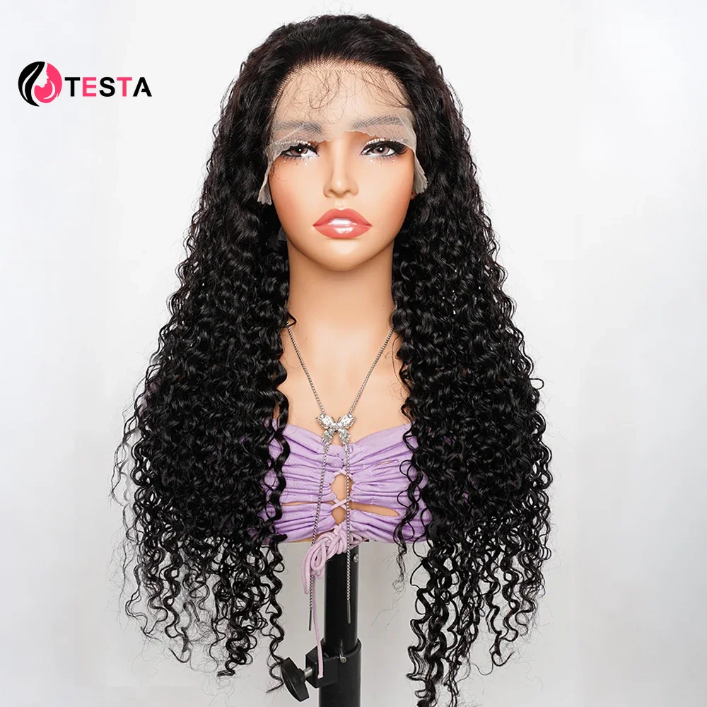 

34inch 13*4 Lace Frontal Wigs Water Wave Human Hair Wigs Remy Indian P4/27 High Light Colored Hair Extensions with Baby Hair