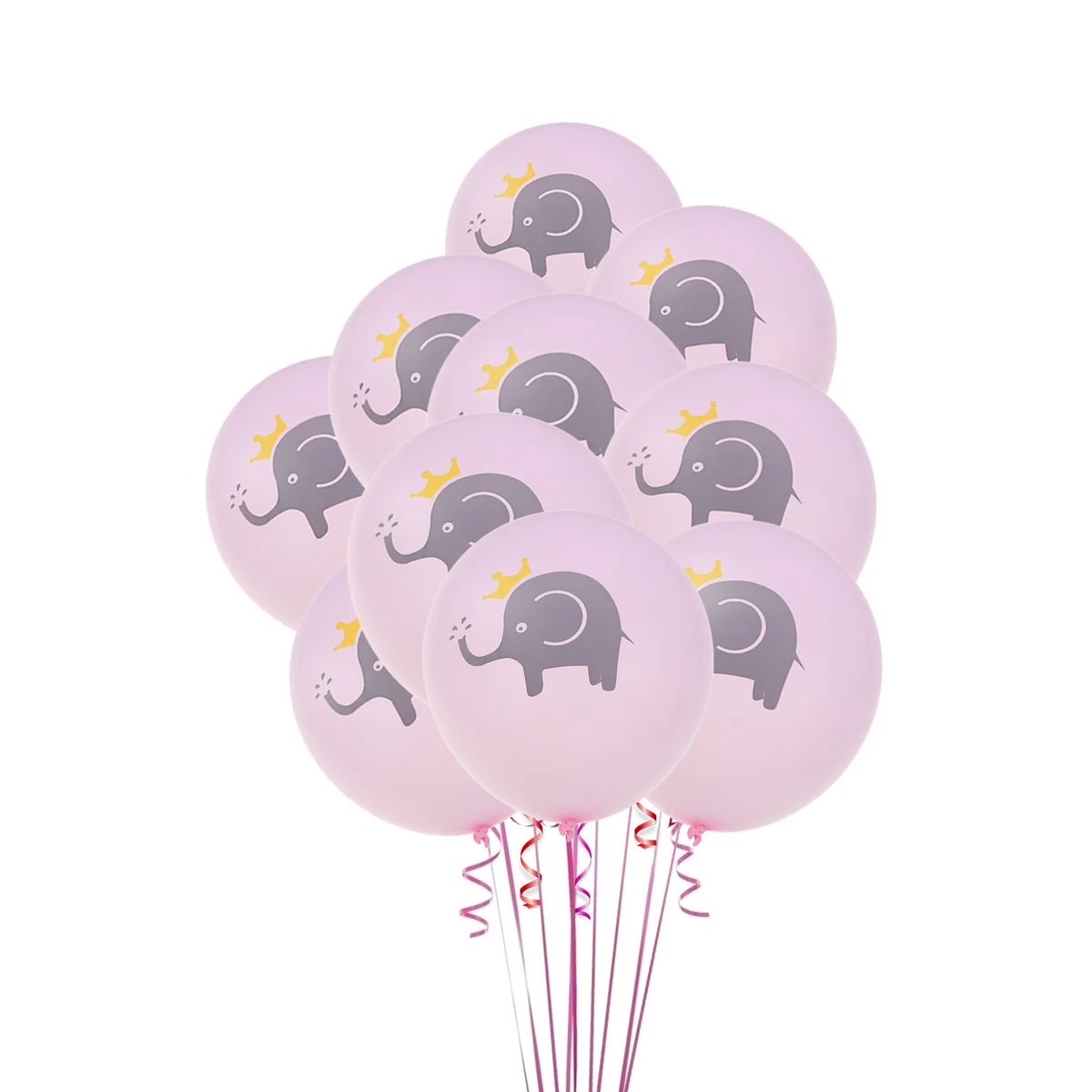 

20Pcs Elephant Balloons Set Multicolor Latex Party Balloons Kit for Kids Birthday Party Decoration Supplies Cartoon Print