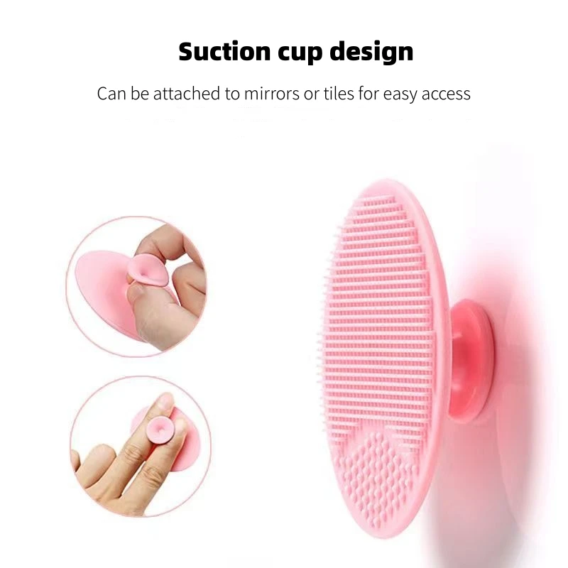 Soft Silicone Face Brush Cleanser and Massager Manual Facial Cleansing Brush Exfoliating Silicone Face Scrubber For Women Men