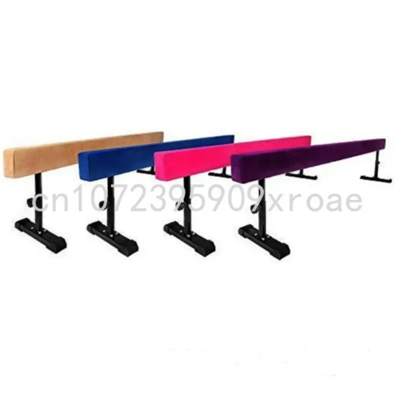 Suede leather gymnastics balance beam