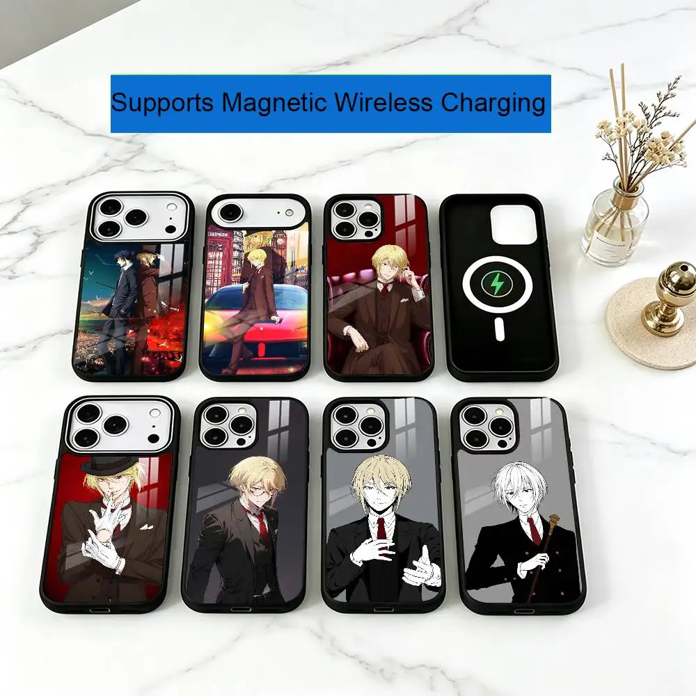 Anime Moriarty The Patriot Phone Case For iPhone17,16,15,14,13,12,11 Plus,Pro Supports Magnetic Wireless Charging