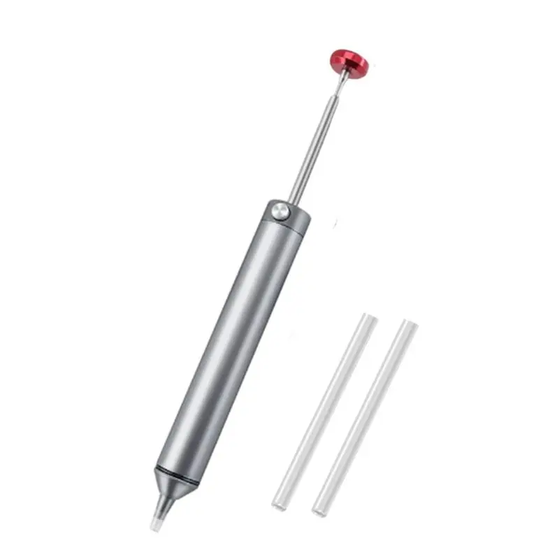 ABRU-For Solder Suction Tool Manual Desoldering Pump Silicone-Tip No Clog For Solder Removal Accessory For Soldering Sucker