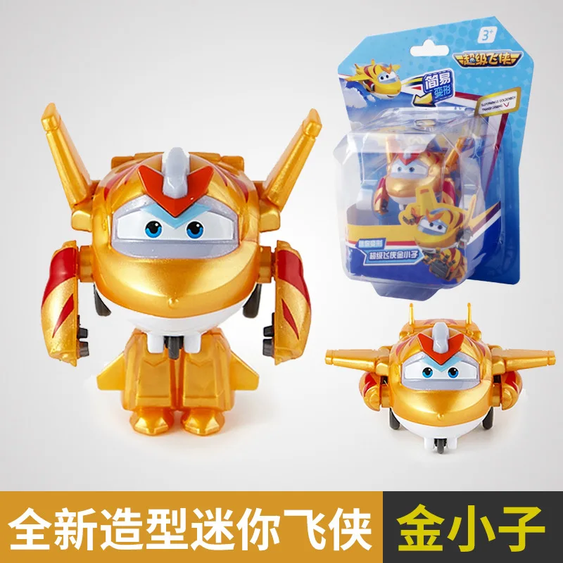 Super Wings Peter Pan Scale Mini Deformation Anime Deformation Plane Robot Action Figure Transforming Toys Children's Gifts