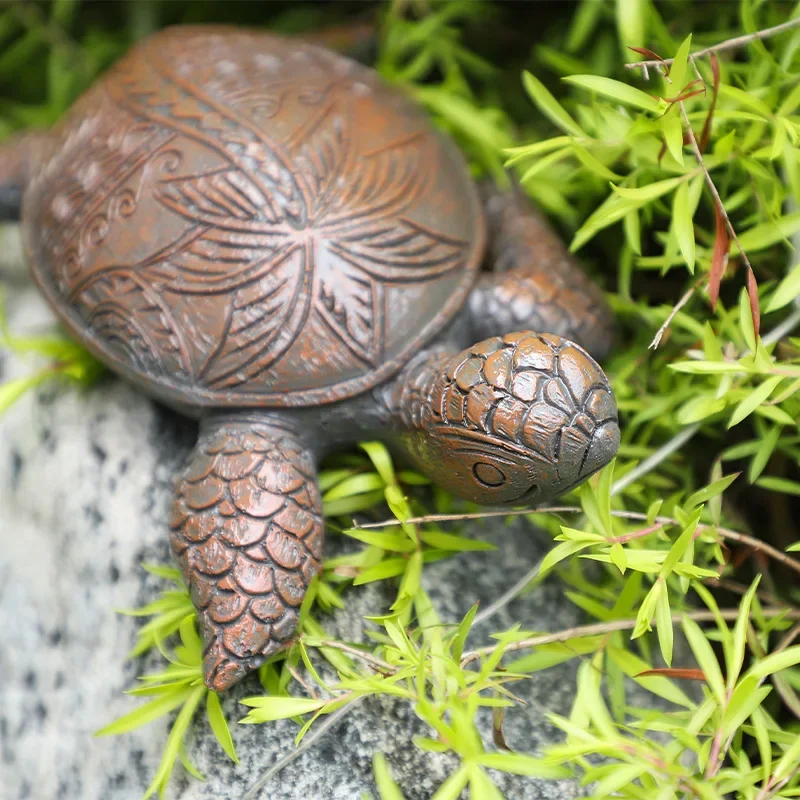 1pc Sea Turtle Model Resin Ornaments Aquarium Fish Tank Home Landscape Decoration Accessories Fine Workmanship Layout Prop