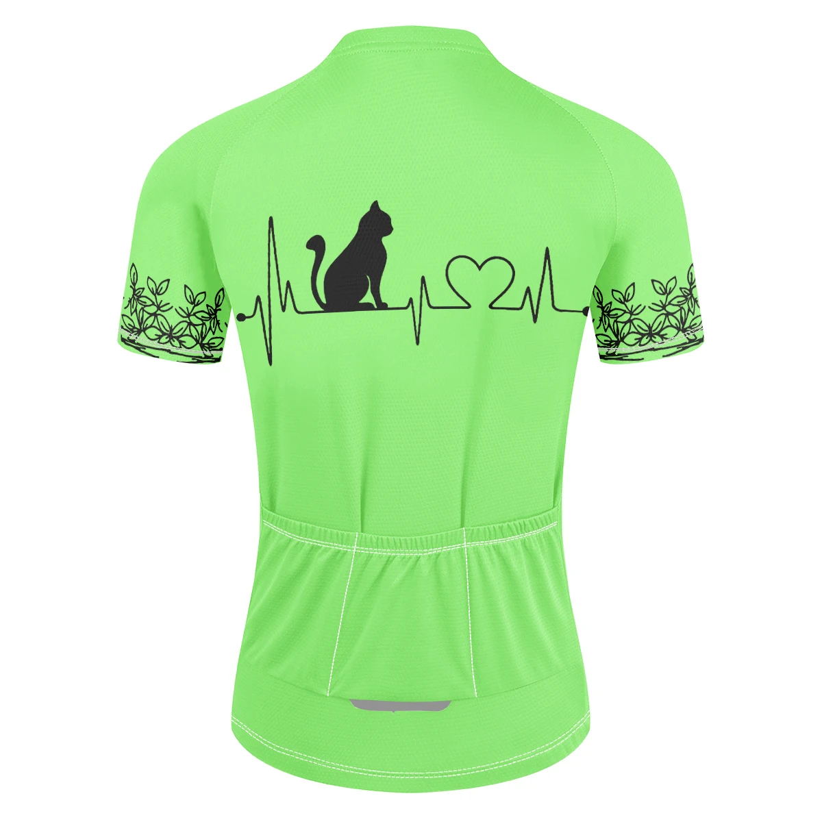 New cat heartbeat pattern cycling clothing professional women's cycling clothing summer breathable short-sleeved clothing