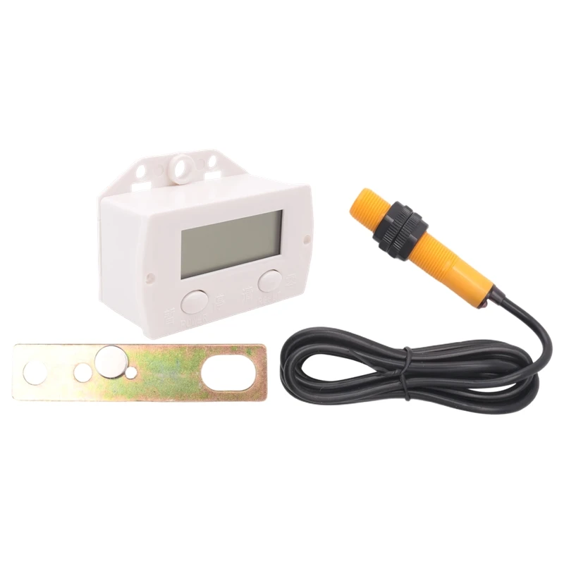 ●5 Digit Electronic Digital Display Counter Proximity Industrial Magnetic Sensor Switch Punch Counter Induction Meter B