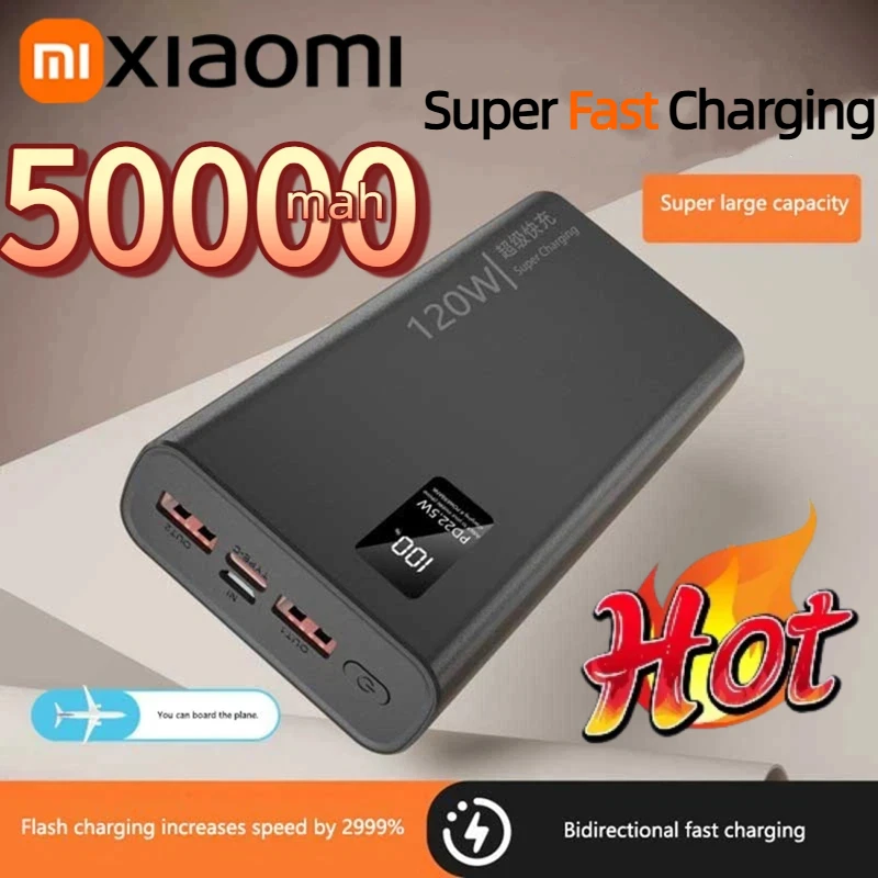 Xiaomi 50000mAh بنك الطاقة عالي السعة شحن سريع Powerbank شاحن بطارية محمول آيفون سامسونج هواوي جديد #1