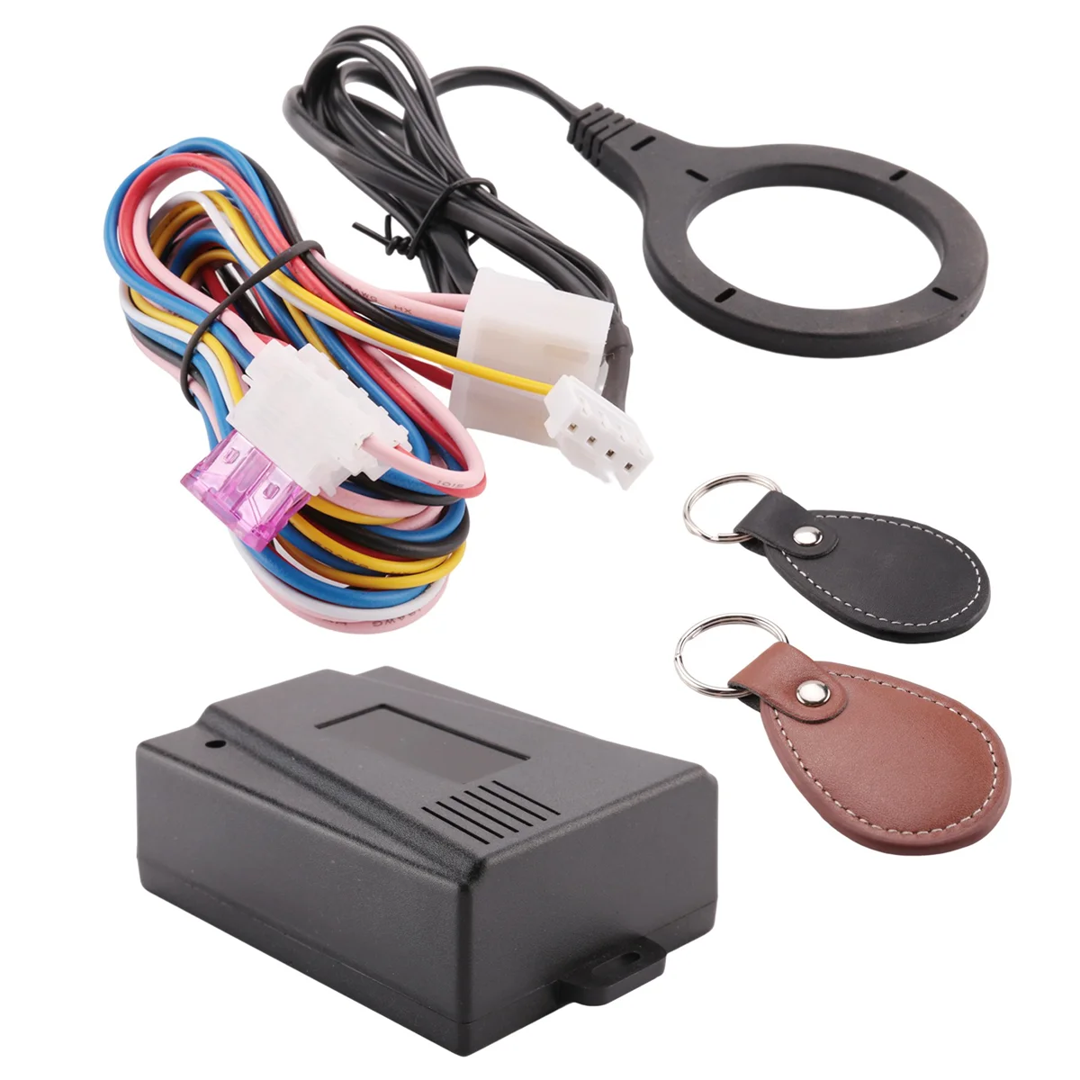 

Y79A_Smart Car Engine Push Start Stop Button Rfid Lock Ignition Keyless Entry System Auto Start Stop Immobilizer Starline