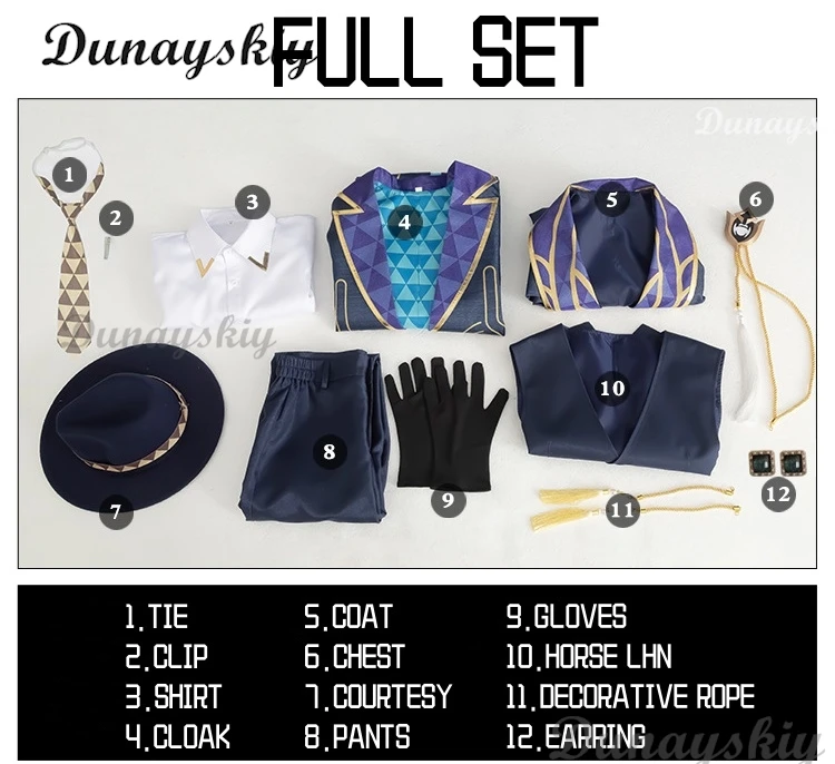 Honkai Star Rail Avventurina Kakavasha Costume Cosplay Parrucca Cappello Gioco Halloween Party Dieci Stonehearts Uniformi Mens Cool Suit