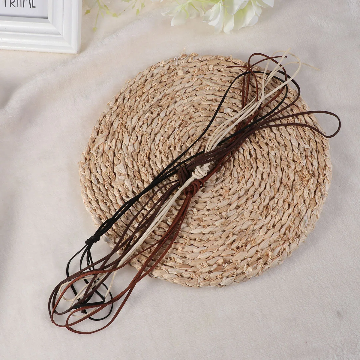 

4pcs Suede Cord Long Durable Diy Jewelry Making String For Bracelets Necklaces Beading Craft Accessories Suede String