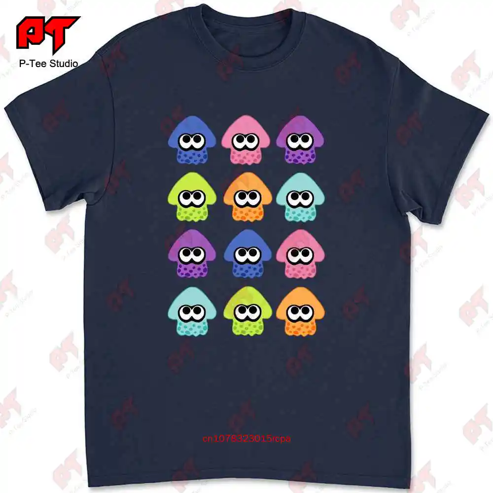 Splatoon 2 Squid Pattern T-shirt 4GX0