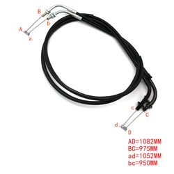 Motorcycle Push&Pull Throttle Cable Line Wires Scooter Acceleration For Yamaha XV250 Route 66 XV250 Virago XV250 V-Star Parts