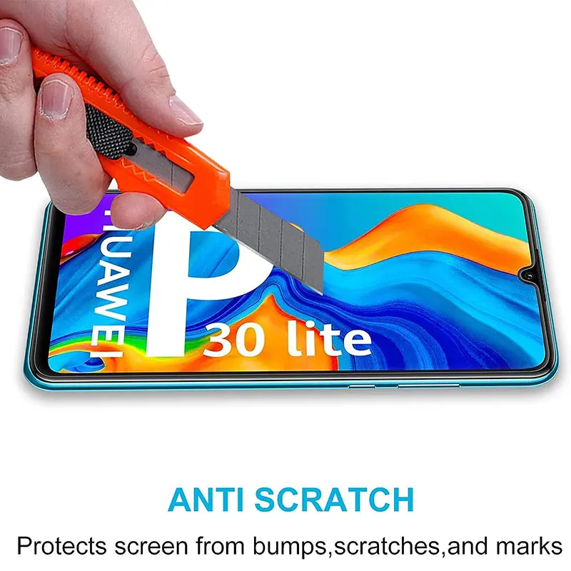 4PCS Tempered Glass For Huawei P30 P20 Pro P40 Lite E P10 Screen Protector For Honor 8 9 S 9X 9A 9C 8X 10 20 30 Protective Glass