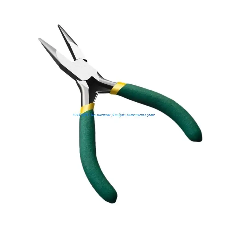 367D 5'' Mini Diagonal Pliers Round Bent Needle Nose Cutter Handcraft Beading Plier