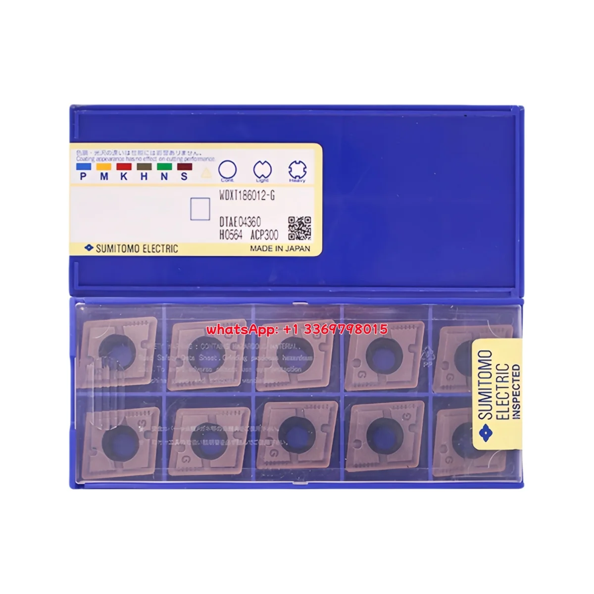 

10pcs 100% Original WDXT WDXT156012-H ACP300 Turning Insert