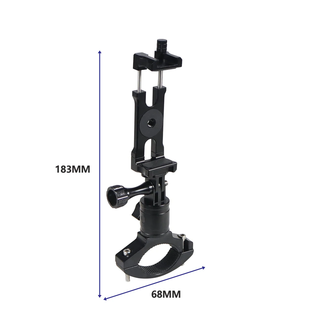 BGNing Handy-Clip-Monitorhalterung aus Aluminiumlegierung mit 1/4-Zoll-Arri-Positionierungsloch, Schnellverschluss für 62–87 mm große Smartphones – Detail 20