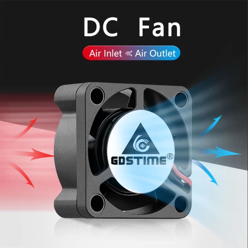 Gdstime DC 5V 12V 24V Cooler Fan 3010 4010 5010 6010 Brushless Exhaust Fan 40MM 50MM Radiator Accessories For 3D Printer Cooling