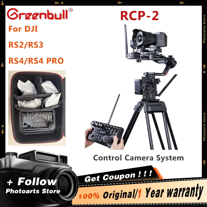 Greenbull RCP-2 Camera Stabilizer Remote Control Camera Photography System for DJI RS4 PRO, RS4, RS3 PRO and RS2