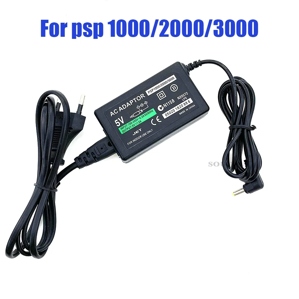 AC Power Adapter Home Wall Charger Power Supply Cord For PSP 1000 2000 3000 Game Accessoires with EU US Plug