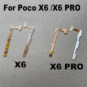 Bilashmart Xiaomi Poco X6 Pro 5G Power On Off Volume Button Key Power Flex Cable Flex Cable Replacement