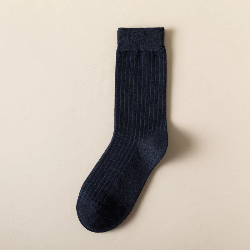 Herbst und Winter Männer Socken einfarbig носки dicken Faden Strickstrümpfe Männer einfache Männer mittellange Socken Calcetines Hombre