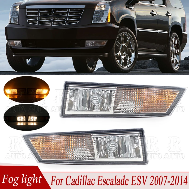 

Car Front Bumper Fog Light Daytime Running Lamp For Cadillac Escalade ESV 2007 2008 2009 2010 2011 2012-2014 10383562 10383563