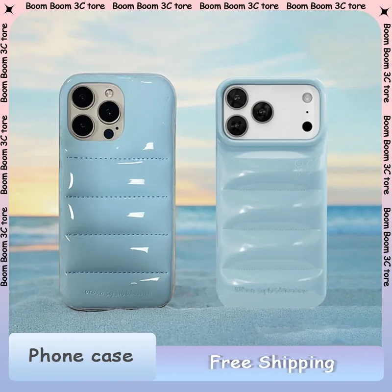 

Luxury Down Jaet for IPhone 15/16/17Pro Max Phone Case Soap 5 Bright Faion 2 Wind 4 Pro Anti-Fall INS Celebri Same Style