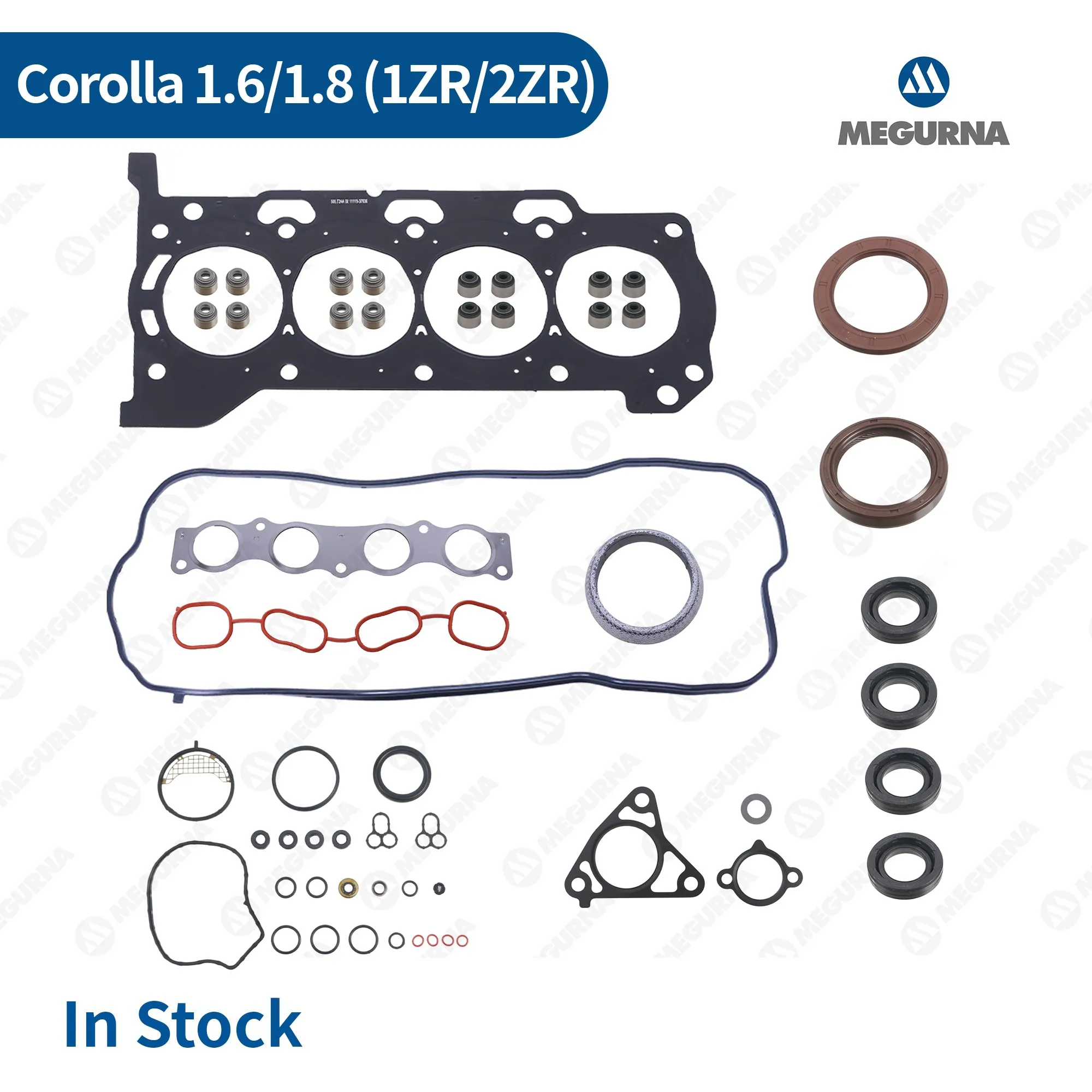 Engine Rebuild Overhaul Kit Full Cylinder Head Gasket Seal Set for Toyota 1.6 1.8L 1ZR 2ZR Allion Auris Avensis C-HR Corolla