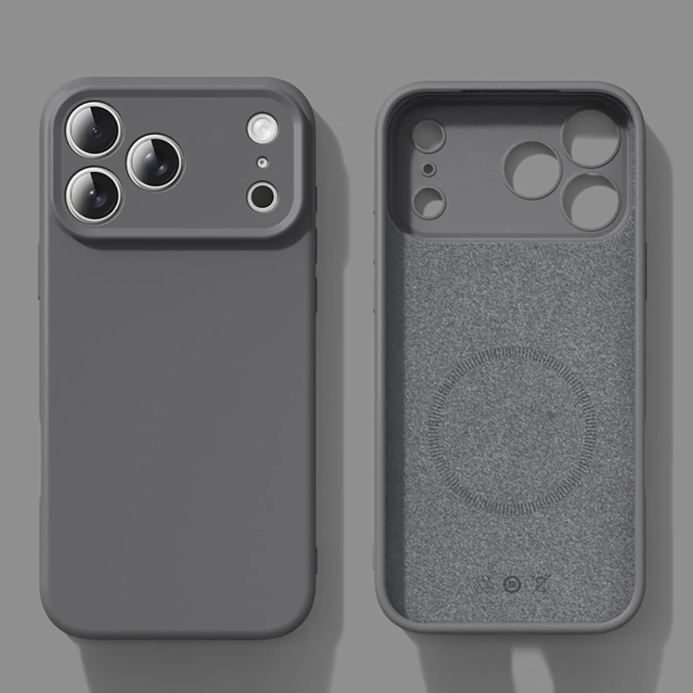 جديد السائل المغناطيسي سيليكون جراب هاتف آيفون 17 16 15 14 13 12 برو ماكس 16 زائد 17 برو 17 الهواء ل Magsafe لينة غطاء الوفير