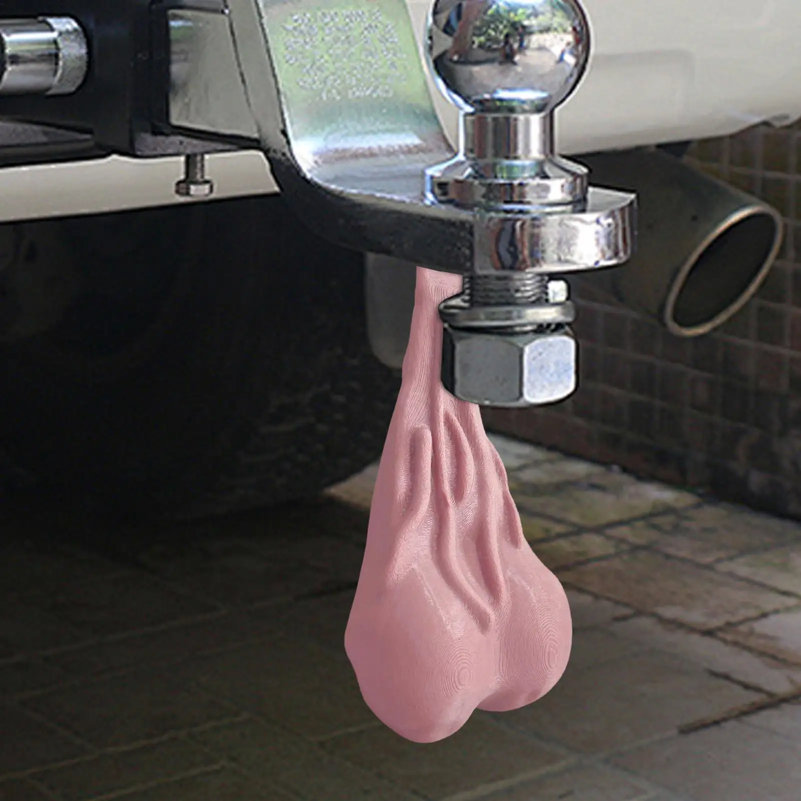 Truck Balls Nuts Funny Bumper Ornaments Prank Gag Automotive Decorative Accessories For Friends Adult Men Boyfriend Husband Gift