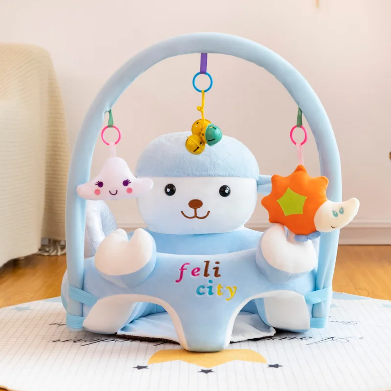 Baby Sofa Support Seat Cover Plush Chair Learning to Sit Comfortable Toddler Nest without Filler Cradle Washable Anti Fall Sofa