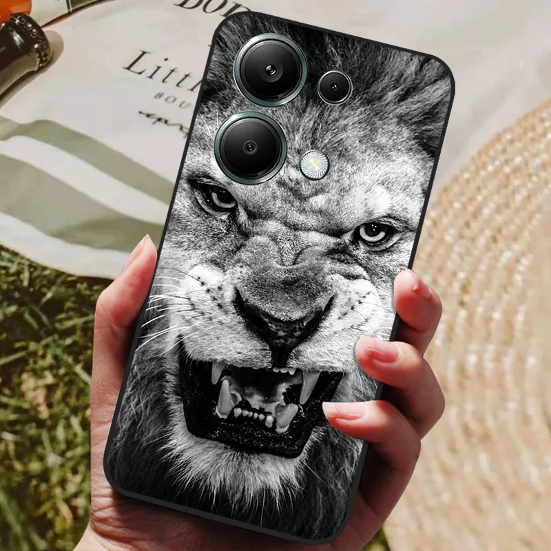 For Xiaomi Poco M6 Pro 4G Case Shockproof Soft Silicone TPU Bumper for Poco M6 Pro Cover PocoM6PRO 4G Cat Cute Cartoon Fundas