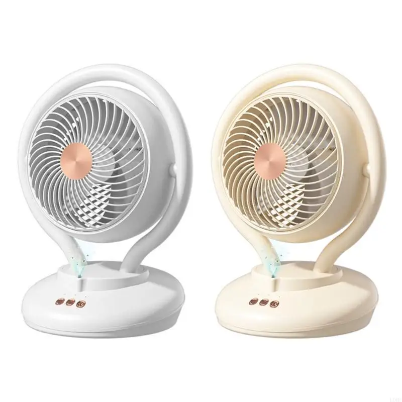 

U0DE отрицательный ионный ионный электрический вентилятор на рабочем столе для ночных тумбочек для спальни USB -заряжаемого с