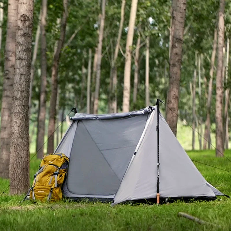 

Outdoor Hiking Ultralight Shelter 1-2 Person 3 Season 210T Nylon Camping Tent (No Pole)